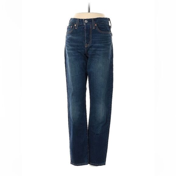 NWT Levi’s Icon Wedgie Dark Wash Jeans Size 24 - Picture 2 of 7
